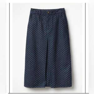 Boden Mira Polka Dot Denim Skirt Size 10R